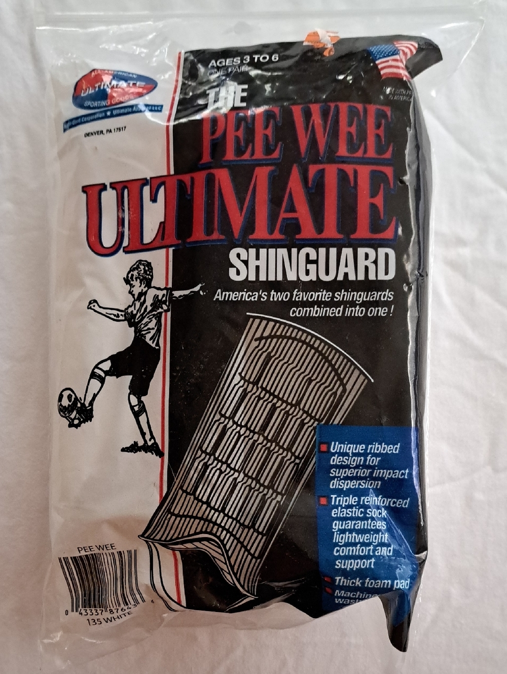 Pee Wee Ultimate Shinguard - White